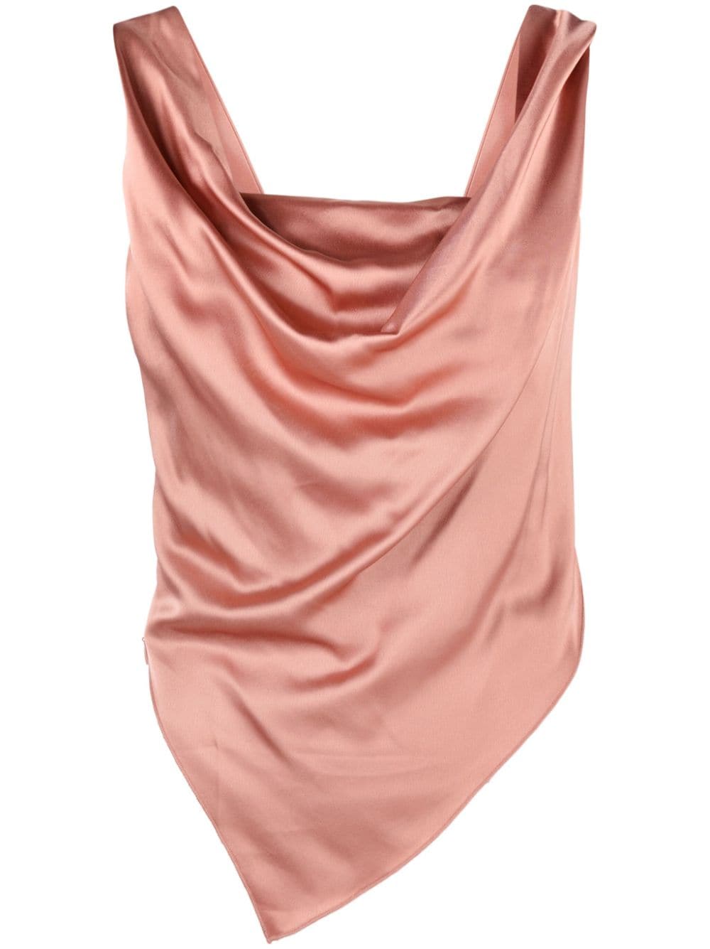 Nanushka Petra sleeveless draped satin top - Pink von Nanushka