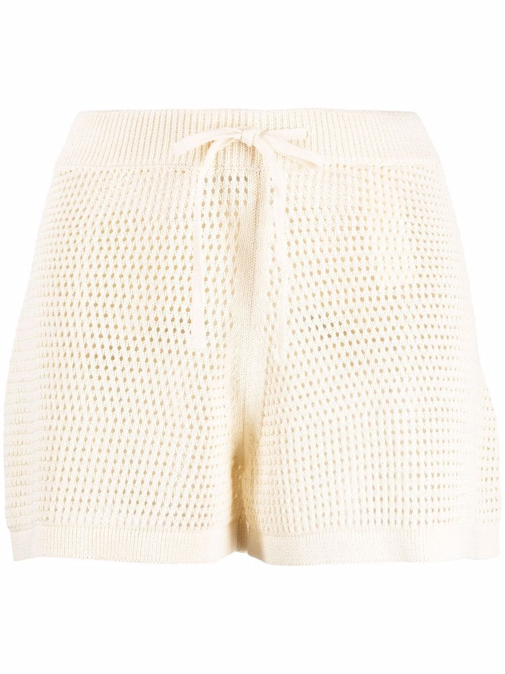 Nanushka crochet tie-fastening shorts - Neutrals von Nanushka