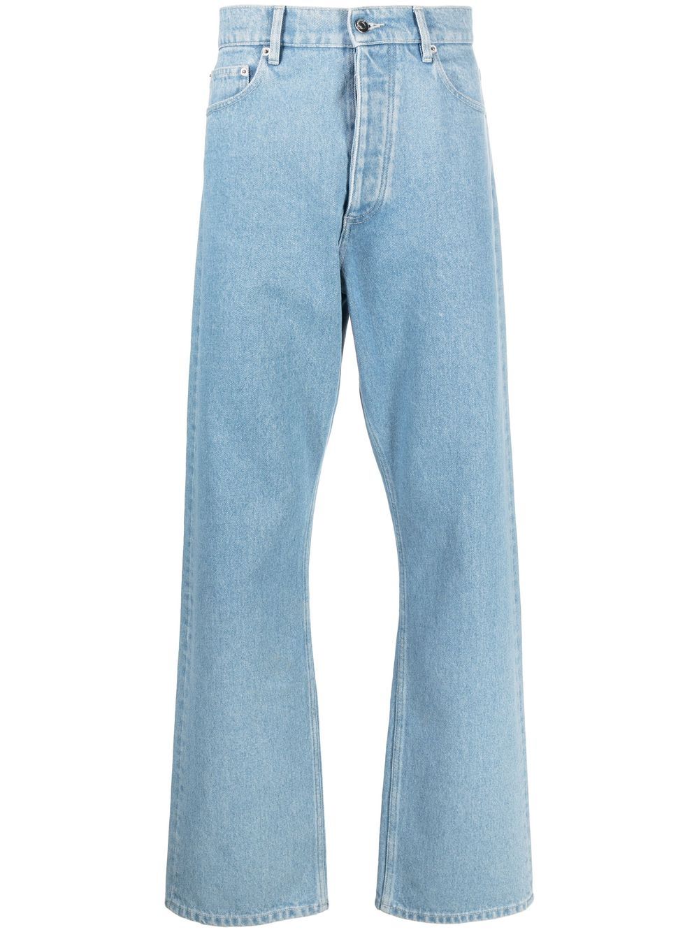 Nanushka high-waist straight-leg jeans - Blue von Nanushka