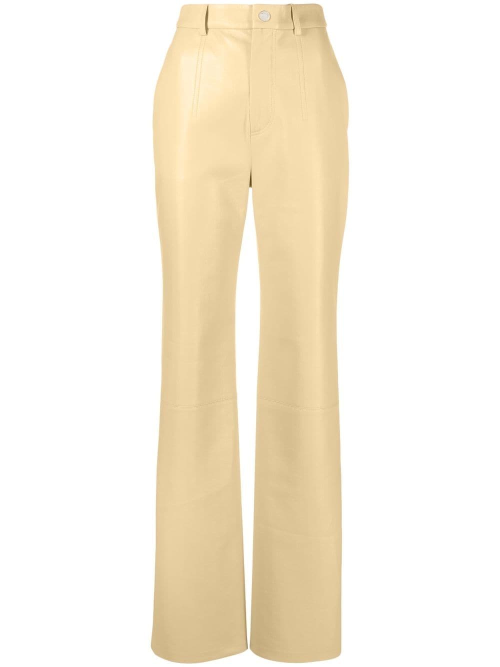 Nanushka high-waist straight trousers - Neutrals von Nanushka