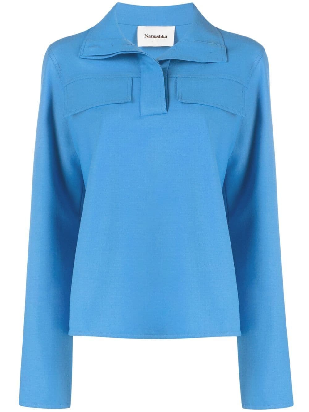 Nanushka long-sleeve smock top - Blue von Nanushka