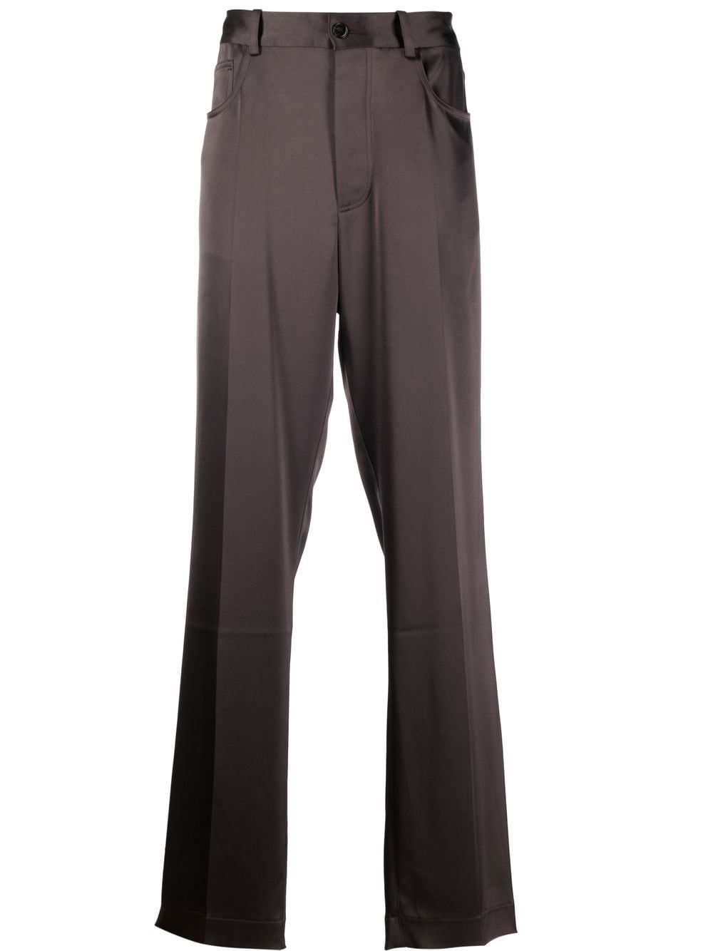 Nanushka mid-rise straight-leg trousers - Brown von Nanushka