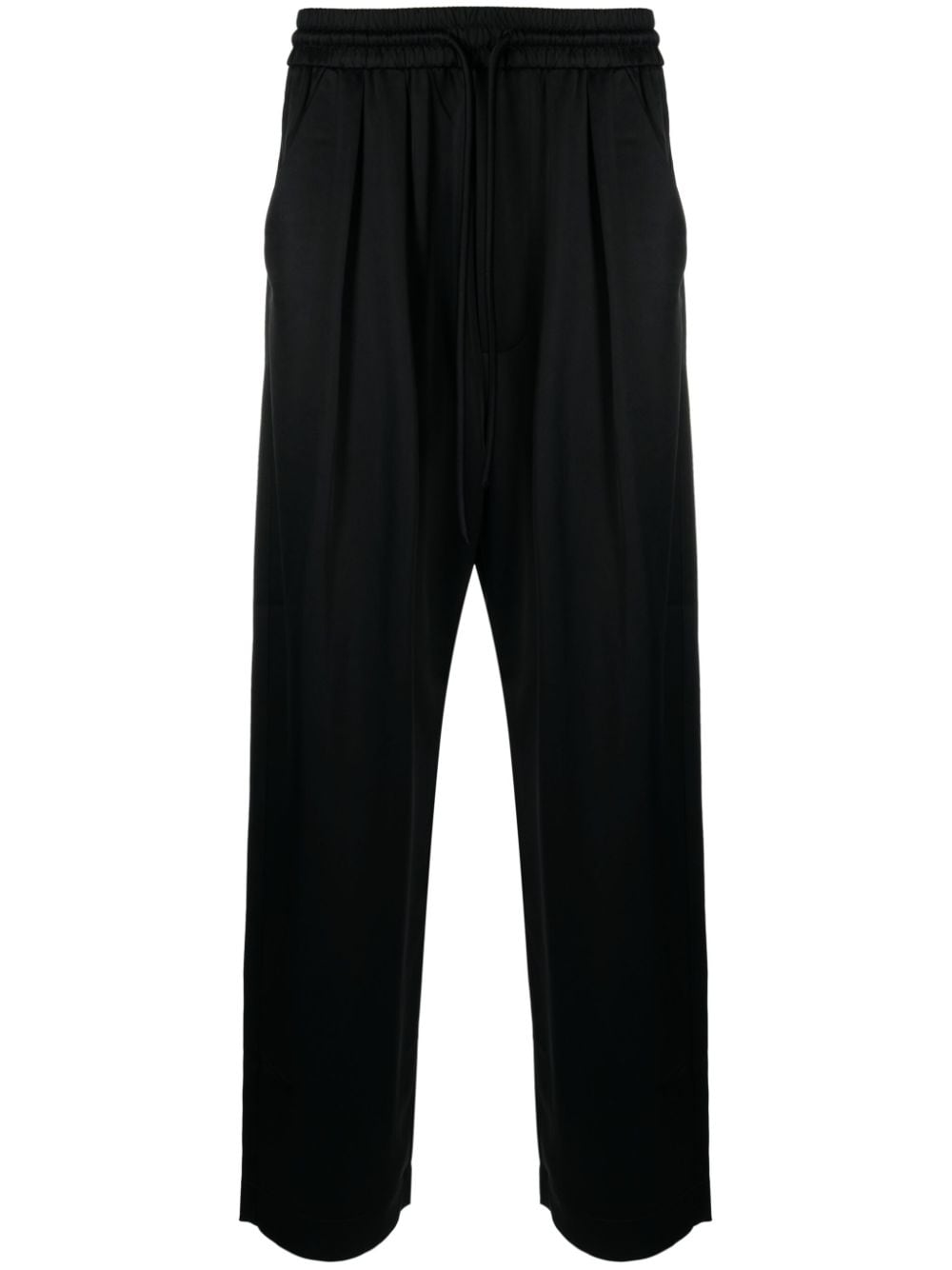 Nanushka satin straight-leg trousers - Black von Nanushka