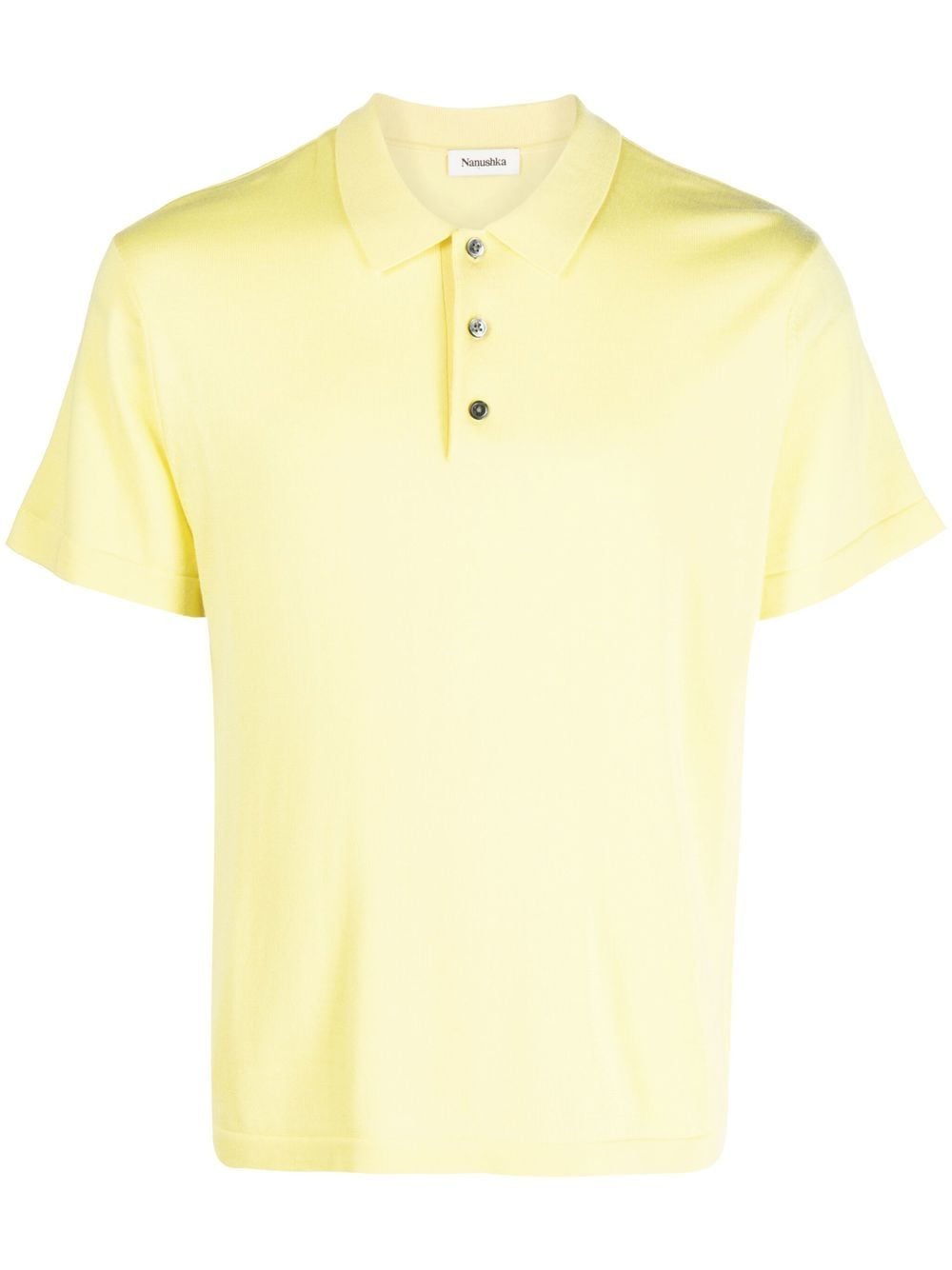 Nanushka short-sleeve merino polo shirt - Yellow von Nanushka