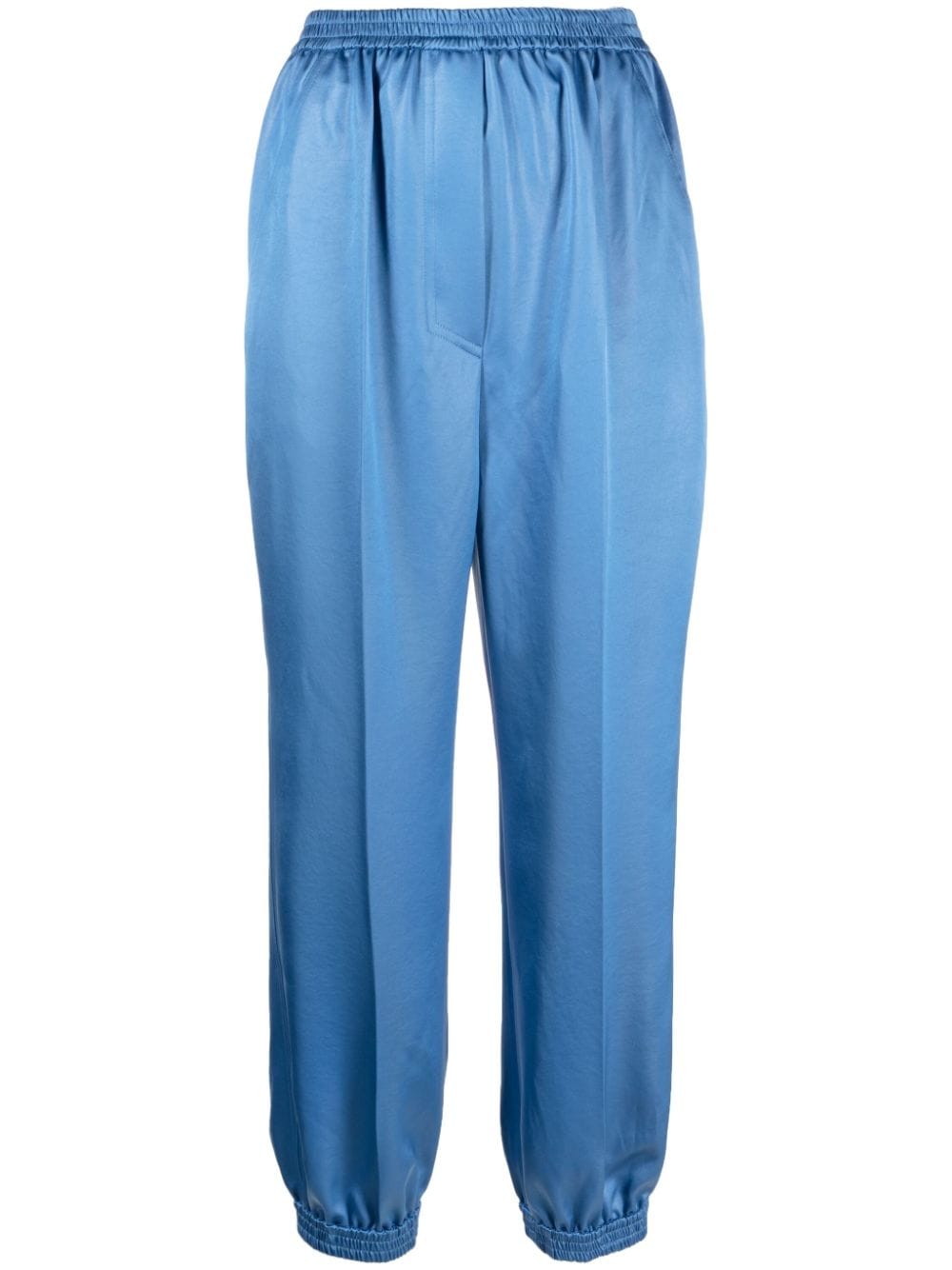 Nanushka tapered satin trousers - Blue von Nanushka