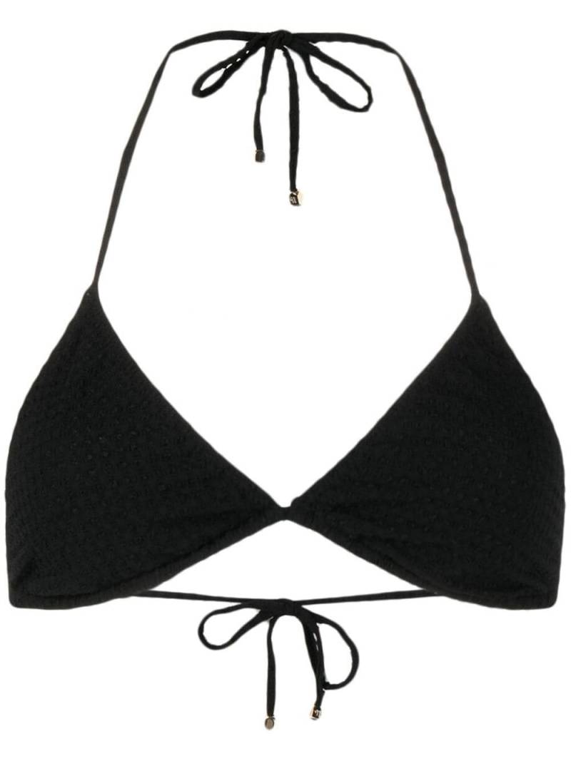 Nanushka triangle bikini top - Black von Nanushka