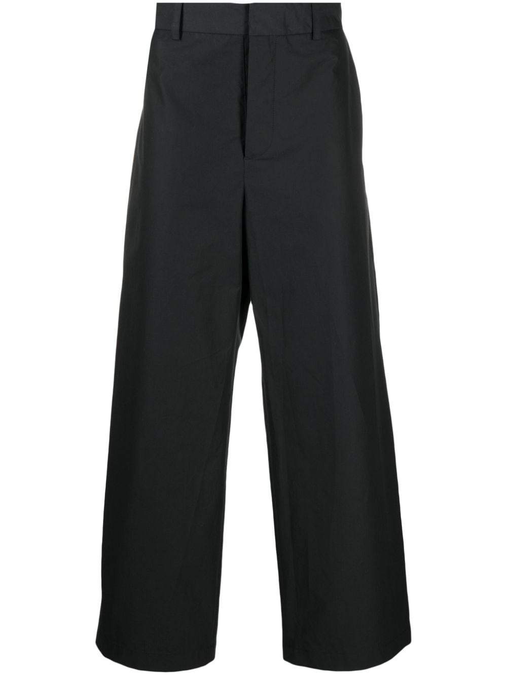 Nanushka wide-leg cotton trousers - Black von Nanushka