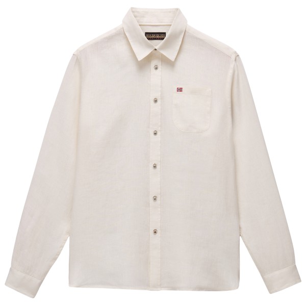 Napapijri - G-Linen L/S - Hemd Gr XXL grau von Napapijri