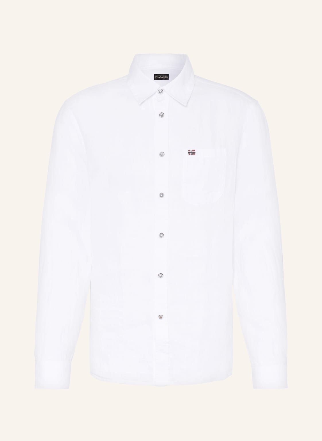 Napapijri Hemd G-Linen Regular Fit weiss von Napapijri