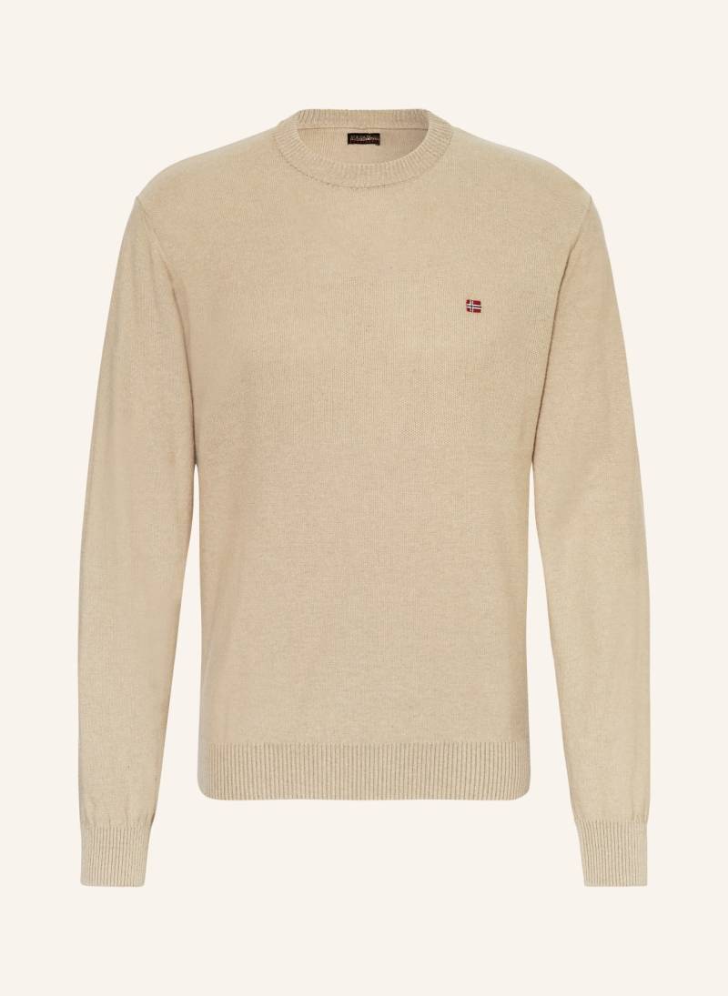 Napapijri Pullover D-Linen beige von Napapijri