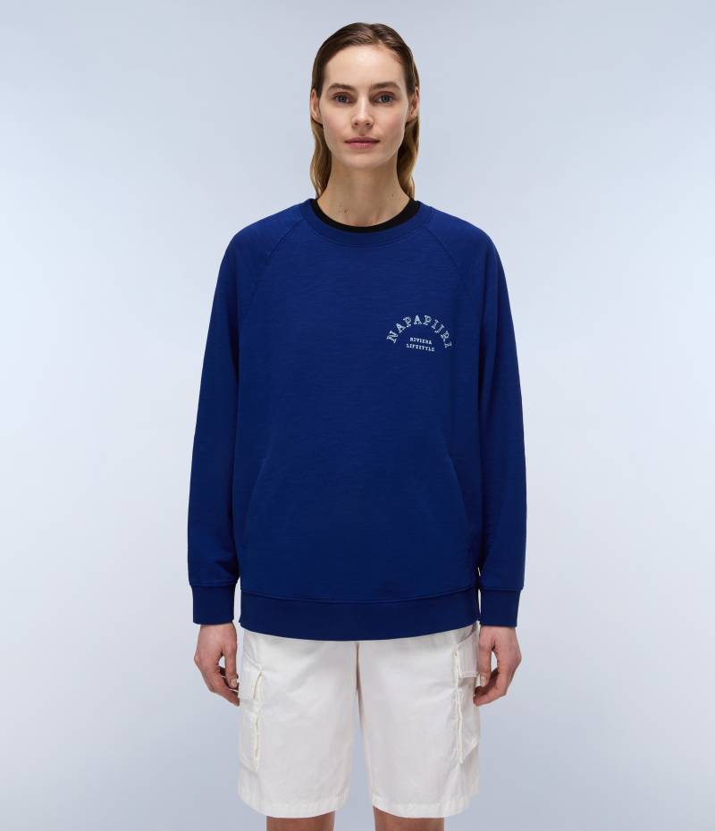 Napapijri Sweatshirt »B-FETE C W BELLWETHER BLUE«, mit Logo-Print von Napapijri