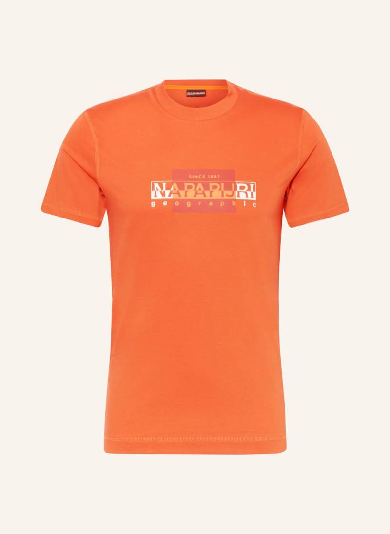 Napapijri T-Shirt Smallwood orange von Napapijri