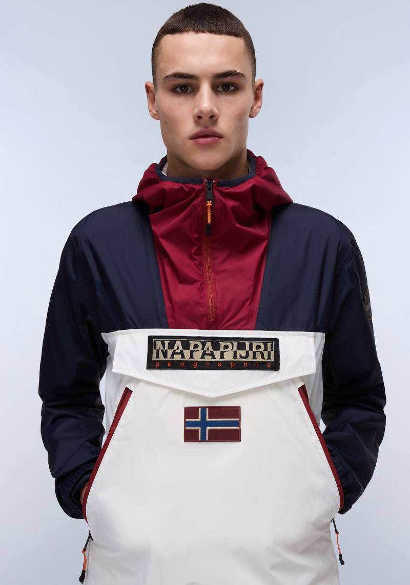 Napapijri Windbreaker »RAINFOREST WB PKT V2«, mit Kapuze, Mit Gummizug und verschliessbarem Schlitz im Saum von Napapijri