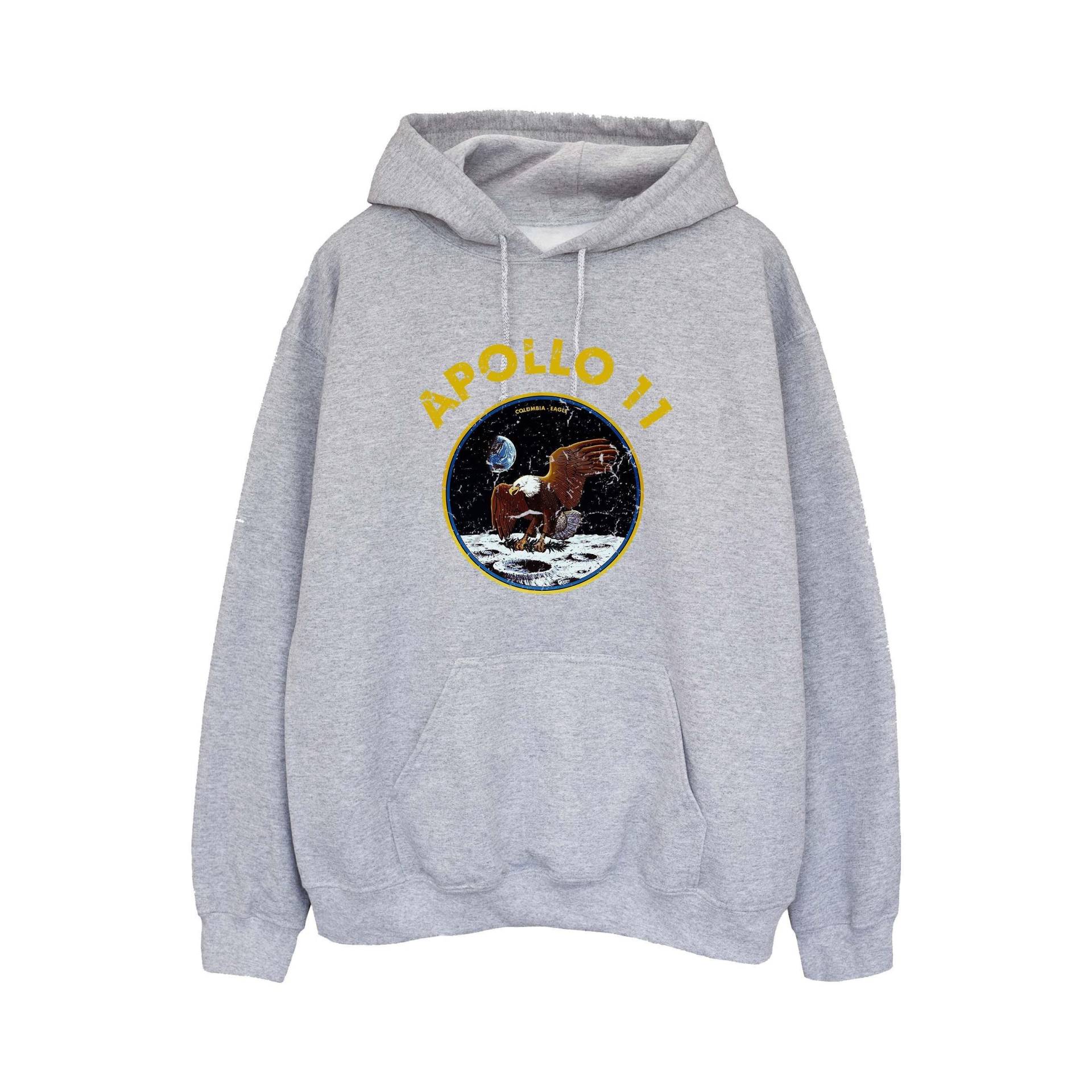 Classic Apollo 11 Kapuzenpullover Damen Grau L von Nasa