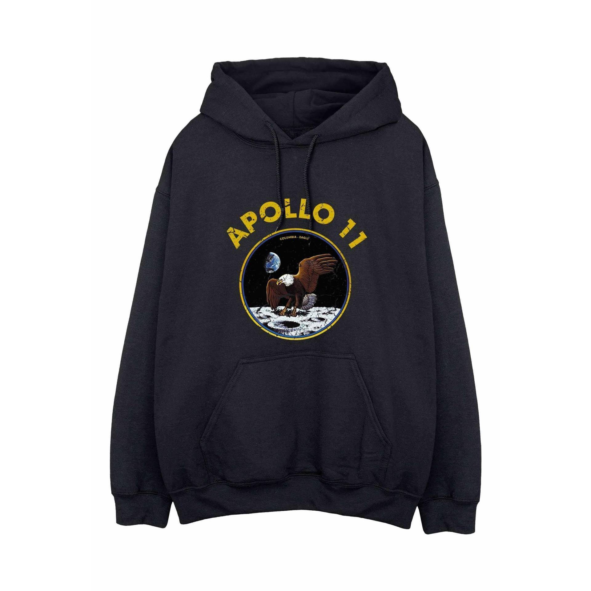 Classic Apollo 11 Kapuzenpullover Damen Schwarz S von Nasa