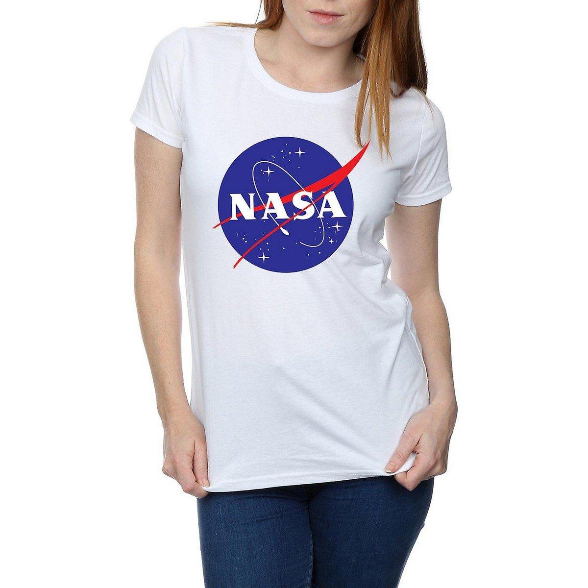 Classic Tshirt Logo Damen Weiss M von Nasa