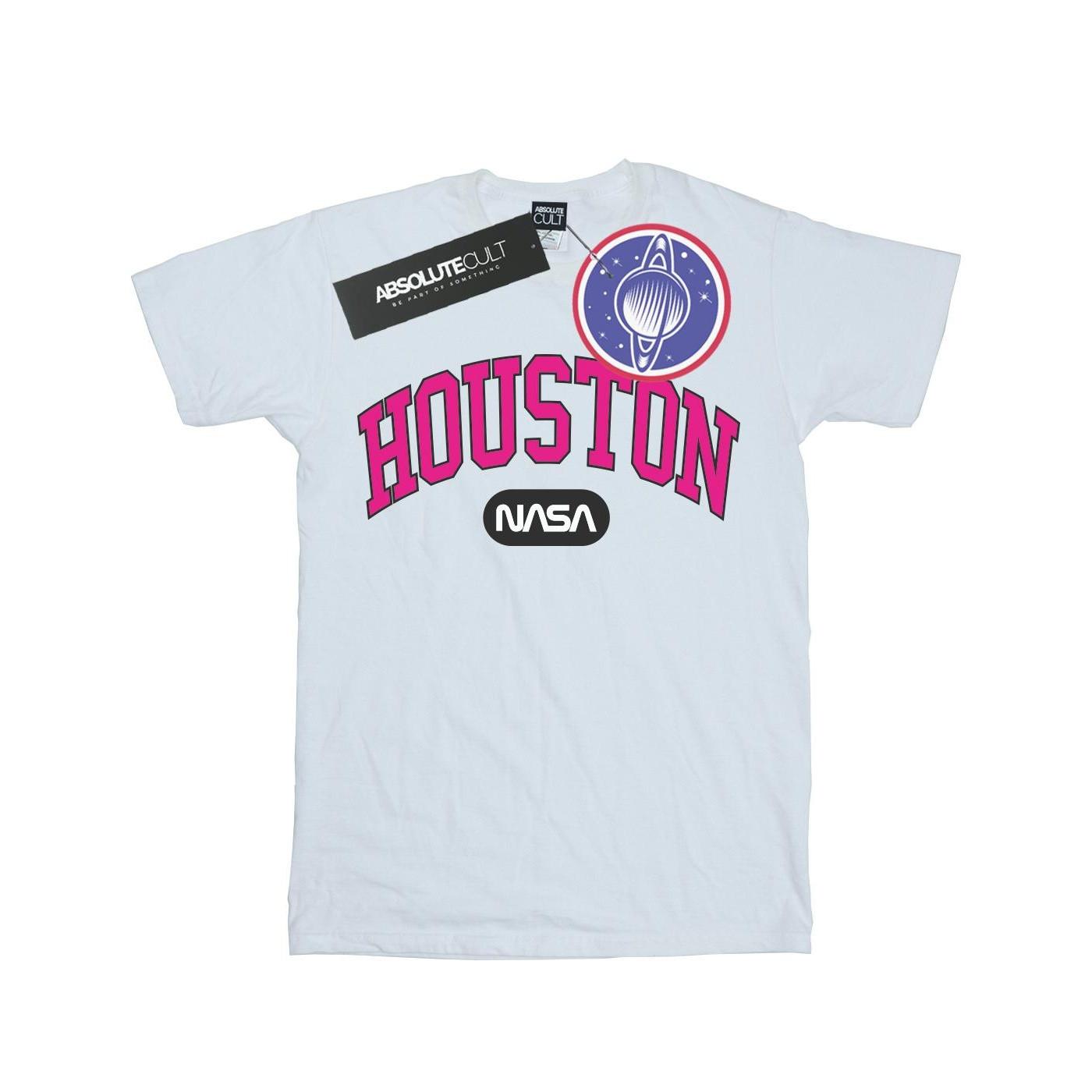 Houston Collegiate Tshirt Damen Weiss XL von Nasa