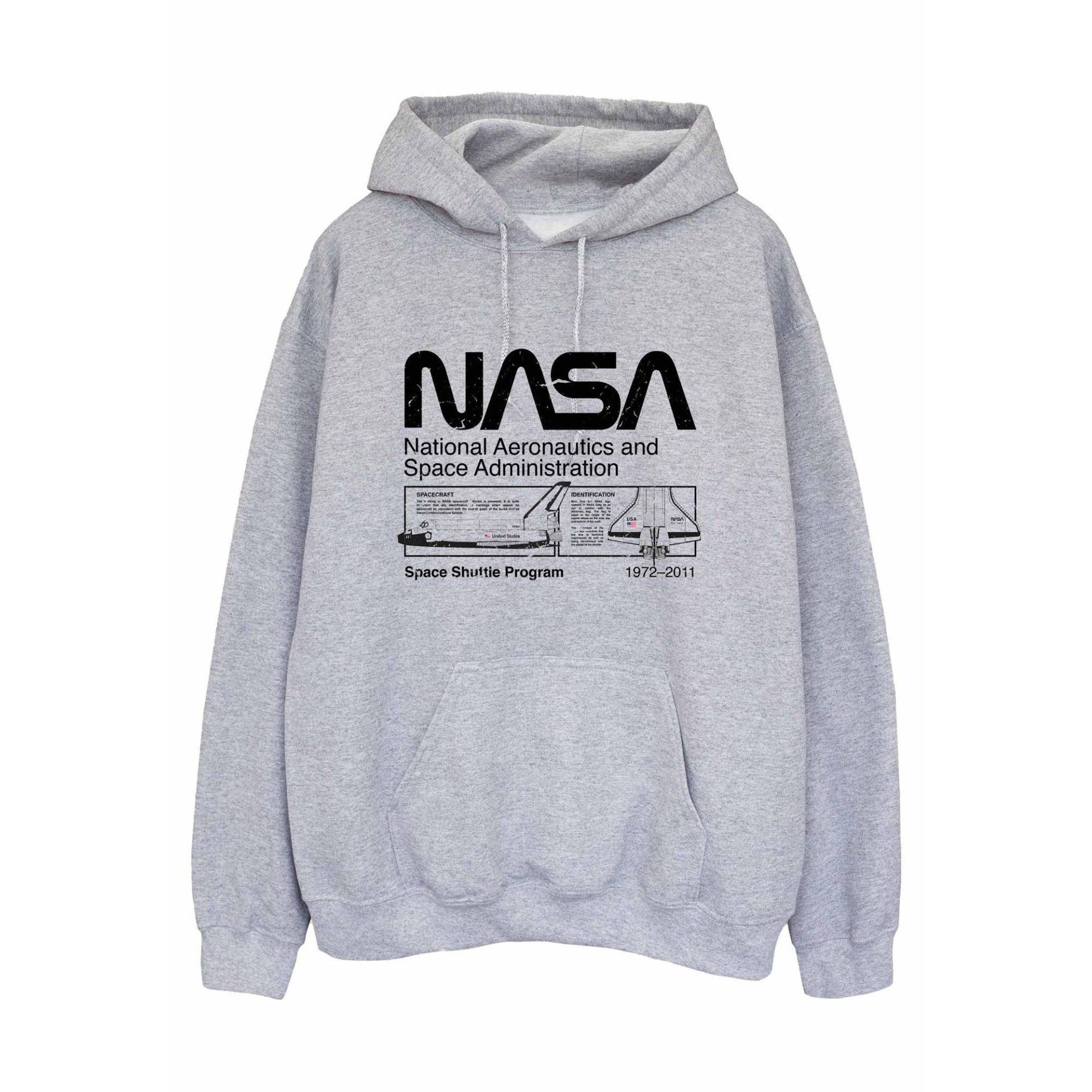 Kapuzenpullover Herren Grau 3XL von Nasa