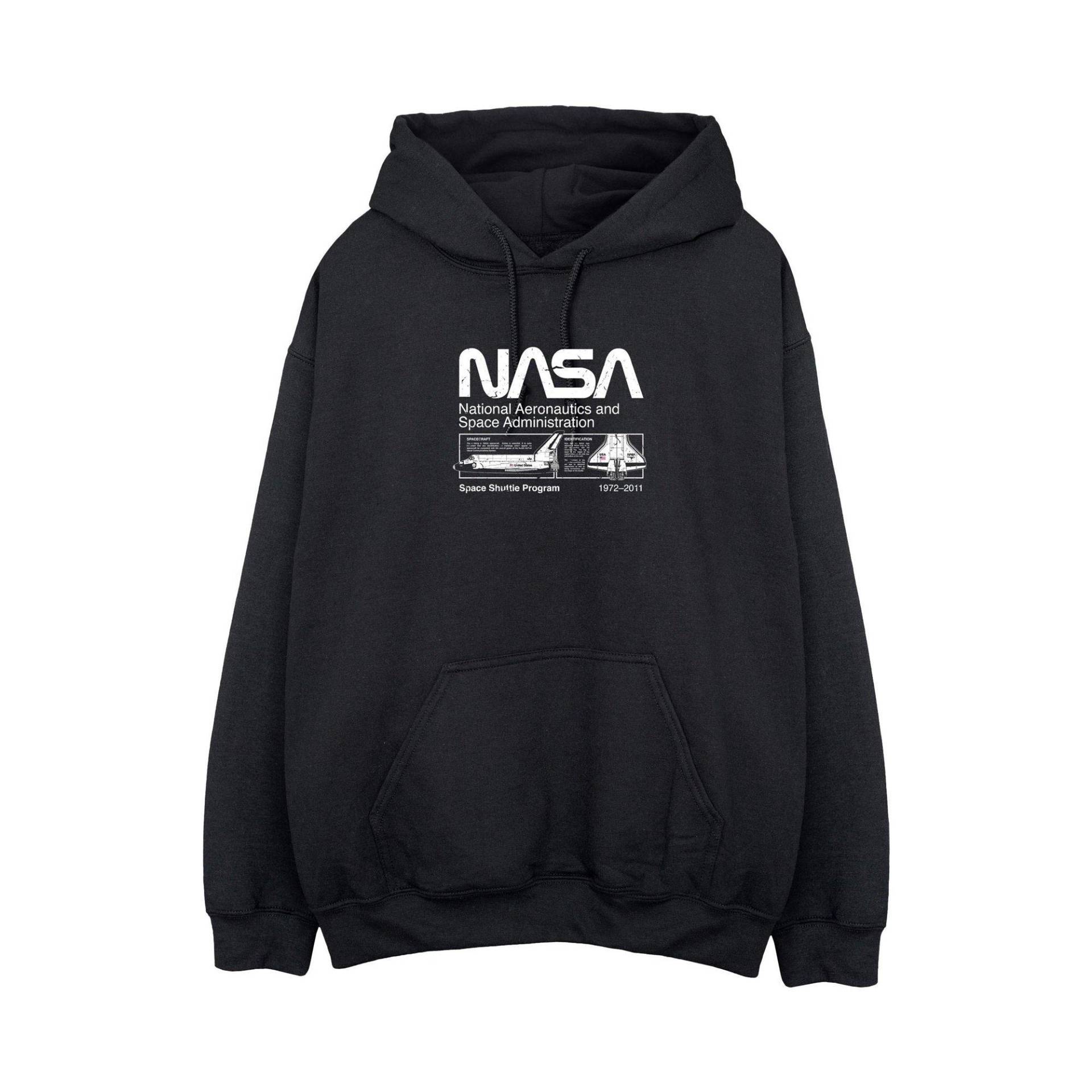 Kapuzenpullover Herren Schwarz 3XL von Nasa