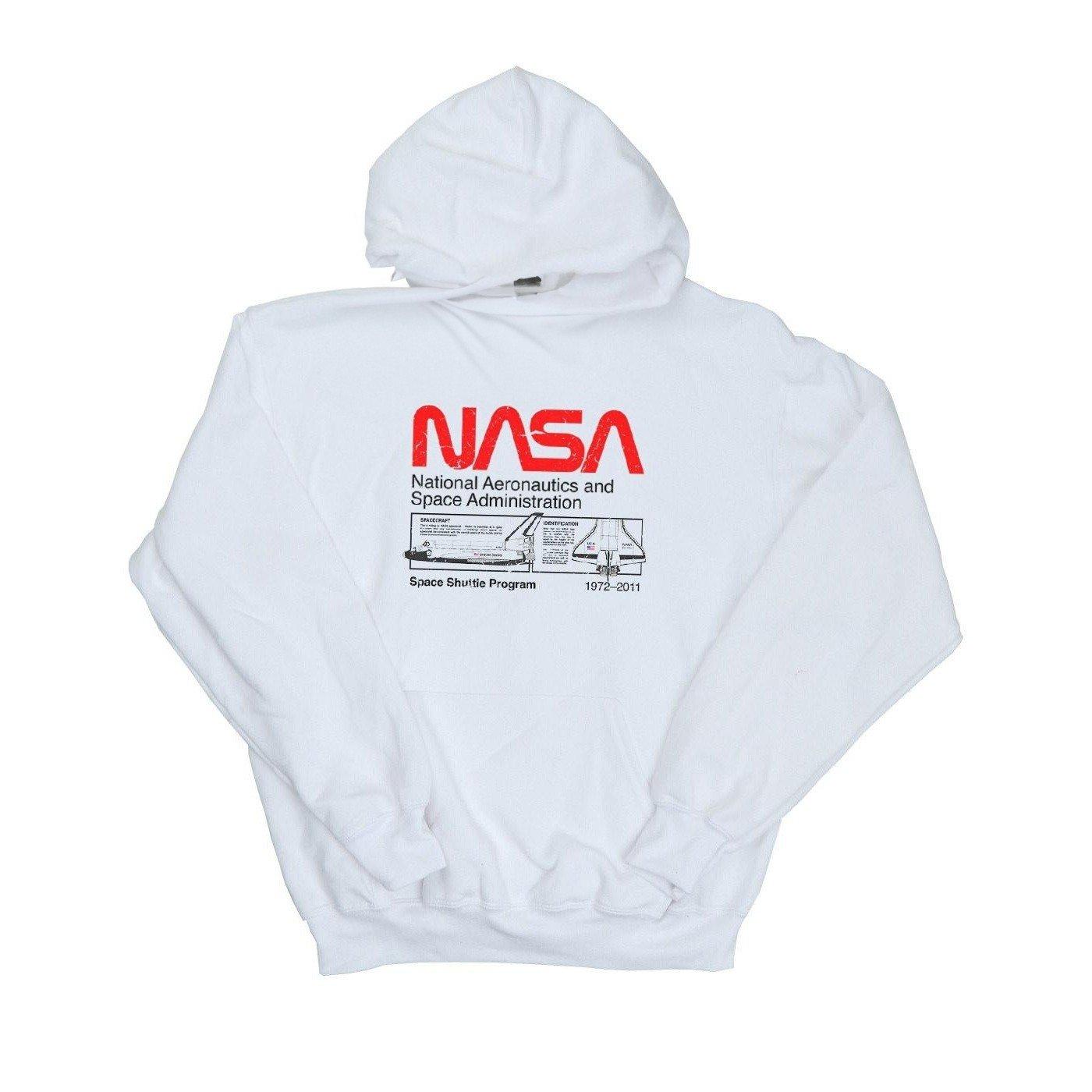 Kapuzenpullover Herren Weiss XL von Nasa