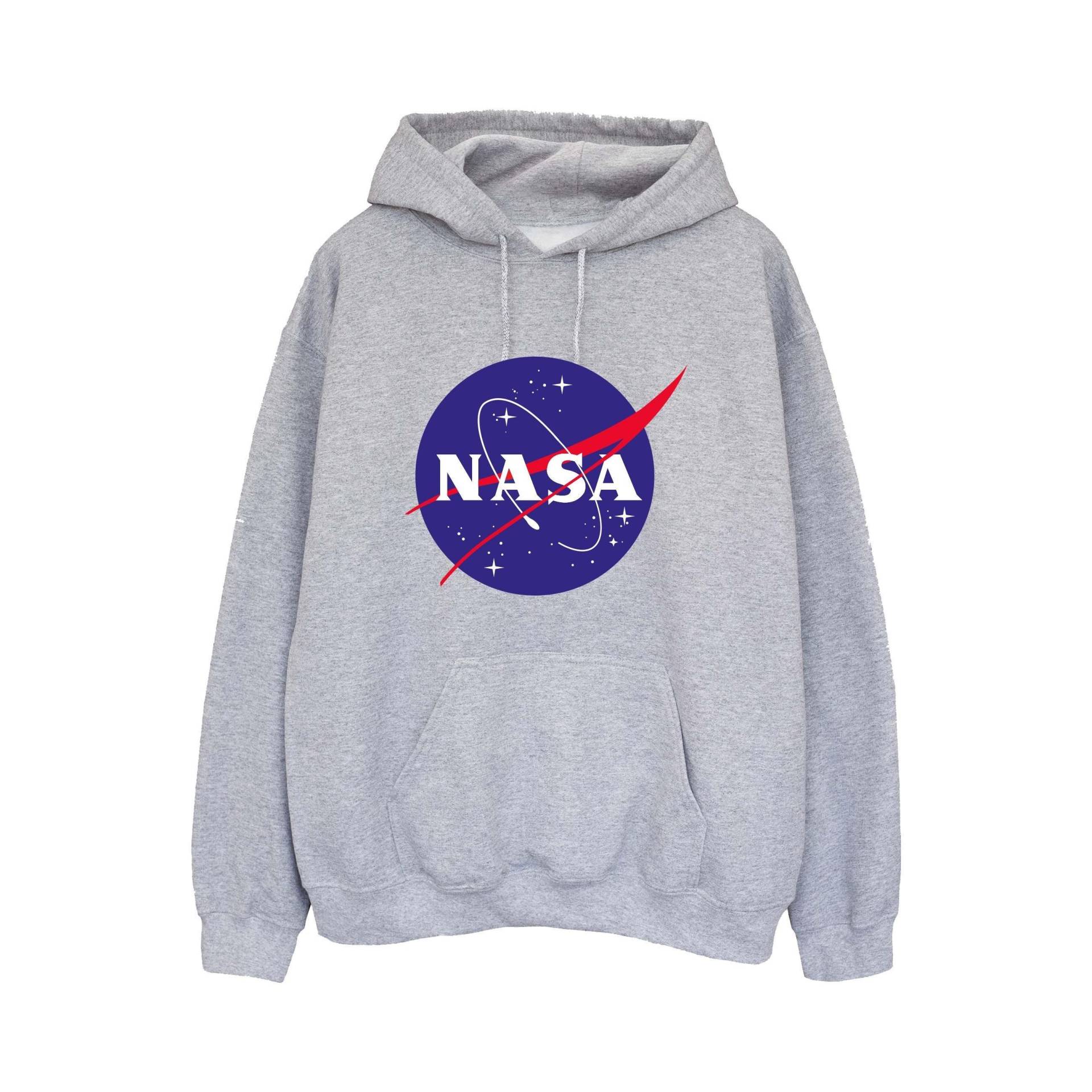 Kapuzenpullover Logo Damen Grau L von Nasa