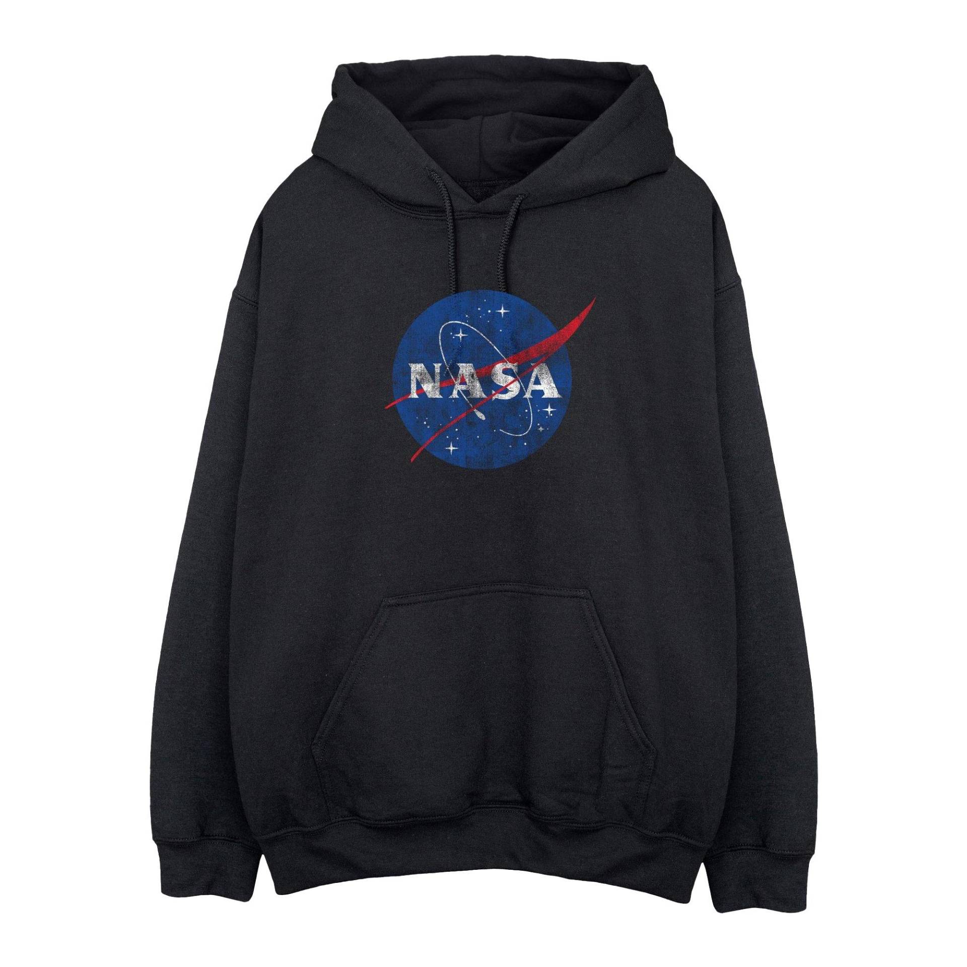 Kapuzenpullover Logo Herren Schwarz L von Nasa