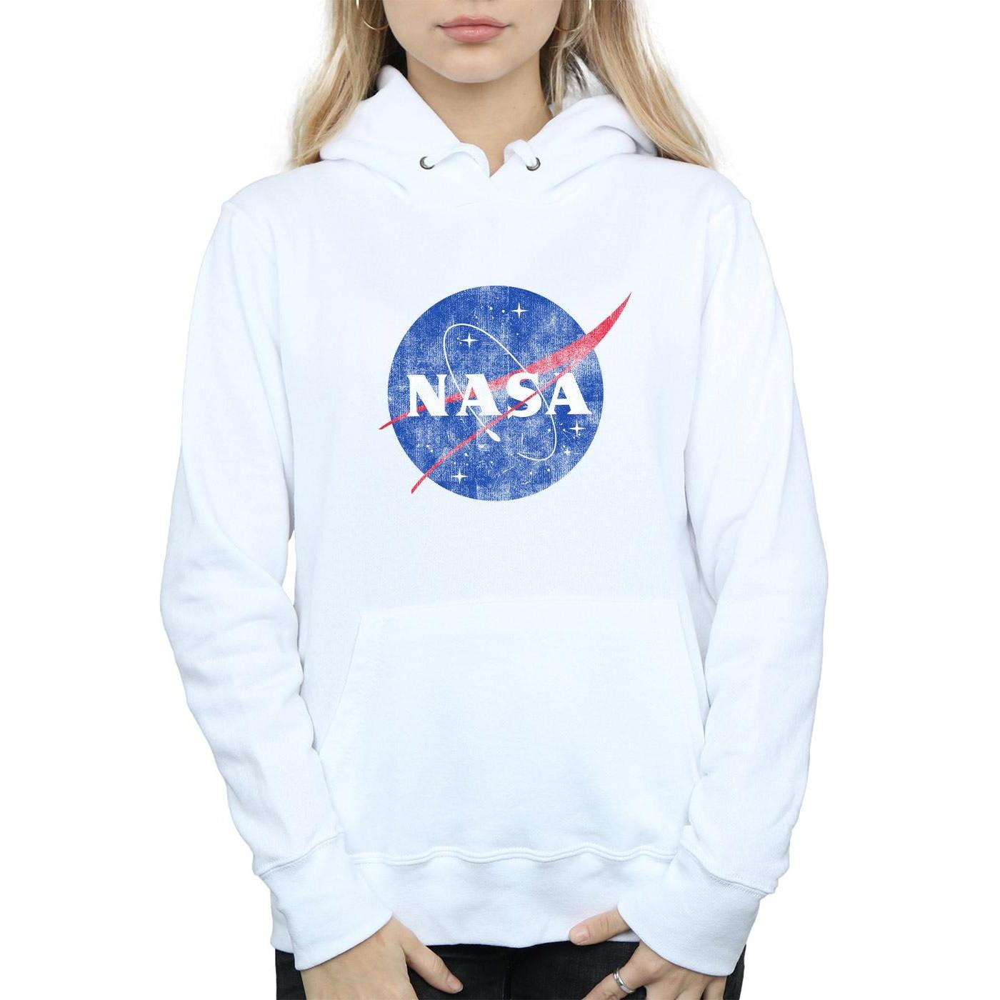 Kapuzenpullover Usedlook Damen Weiss L von Nasa