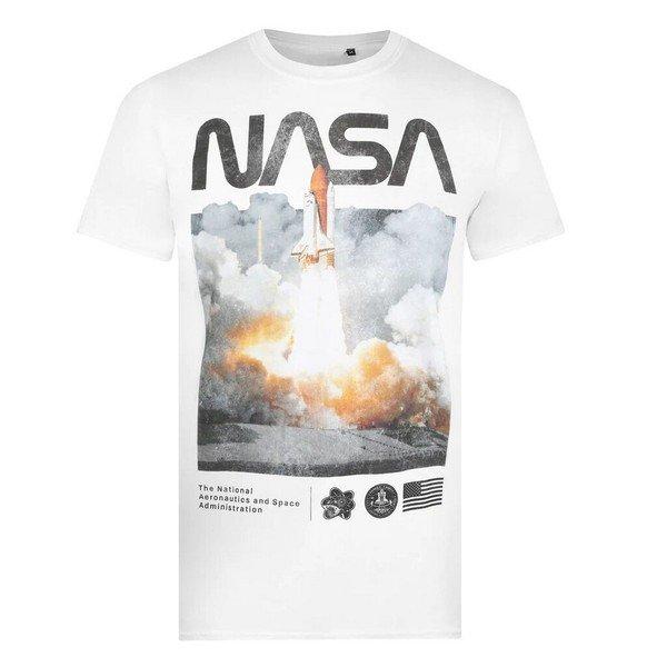 Lift Off Tshirt Herren Weiss L von Nasa