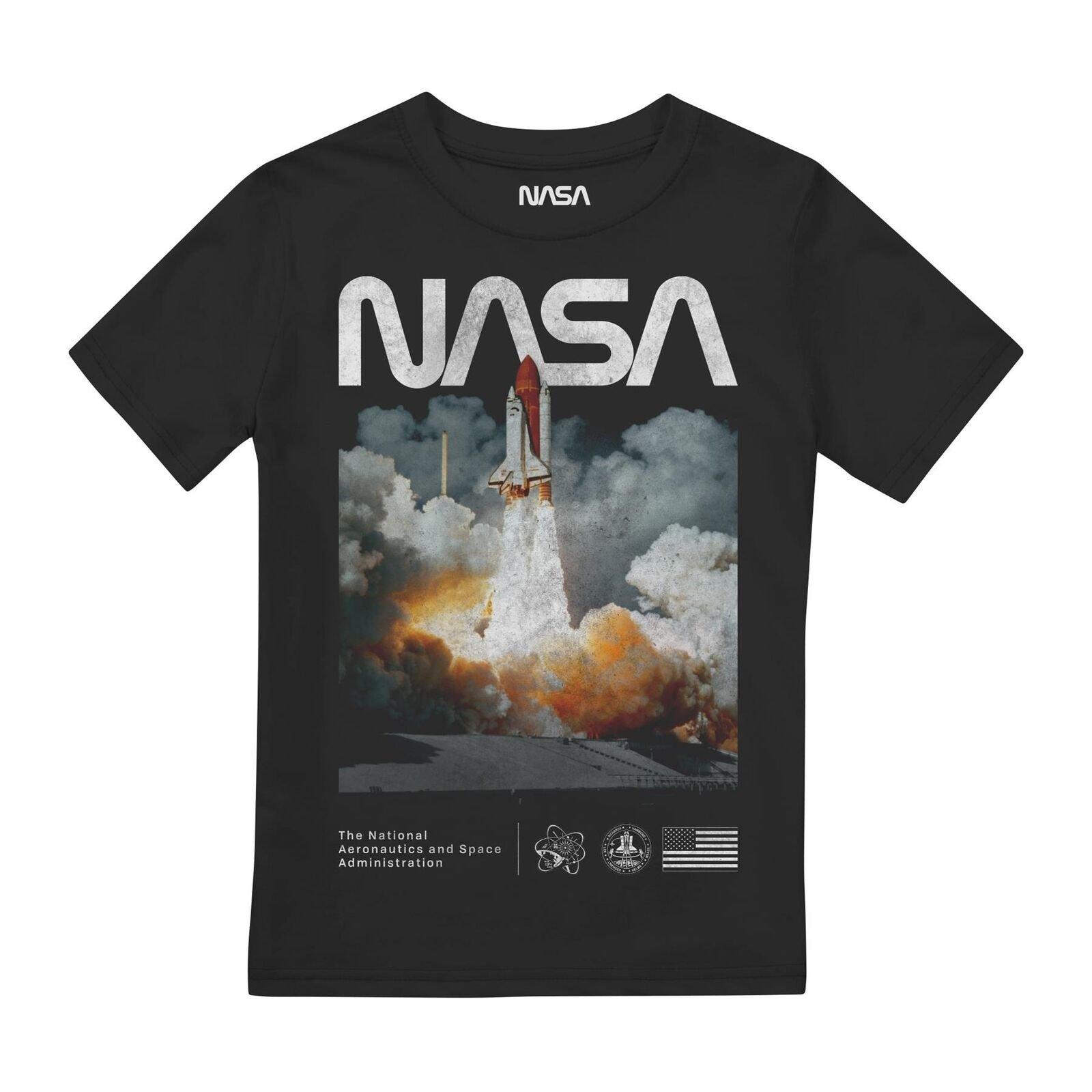 Lift Off Tshirt Jungen Schwarz 128 von Nasa