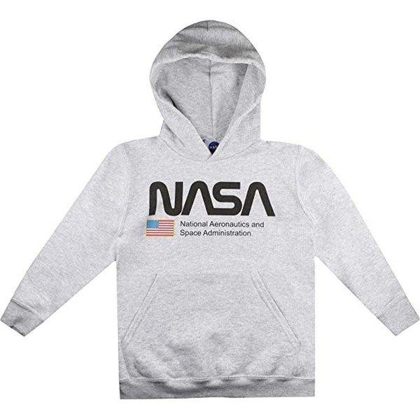 National Aeronautics Kapuzenpullover Jungen Grau 128 von Nasa