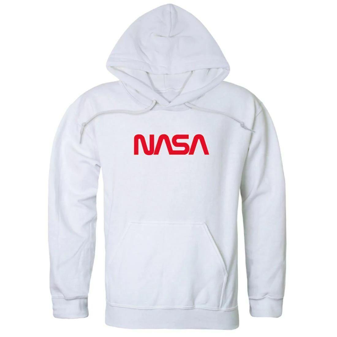 Modern Kapuzenpullover Herren Weiss L von Nasa