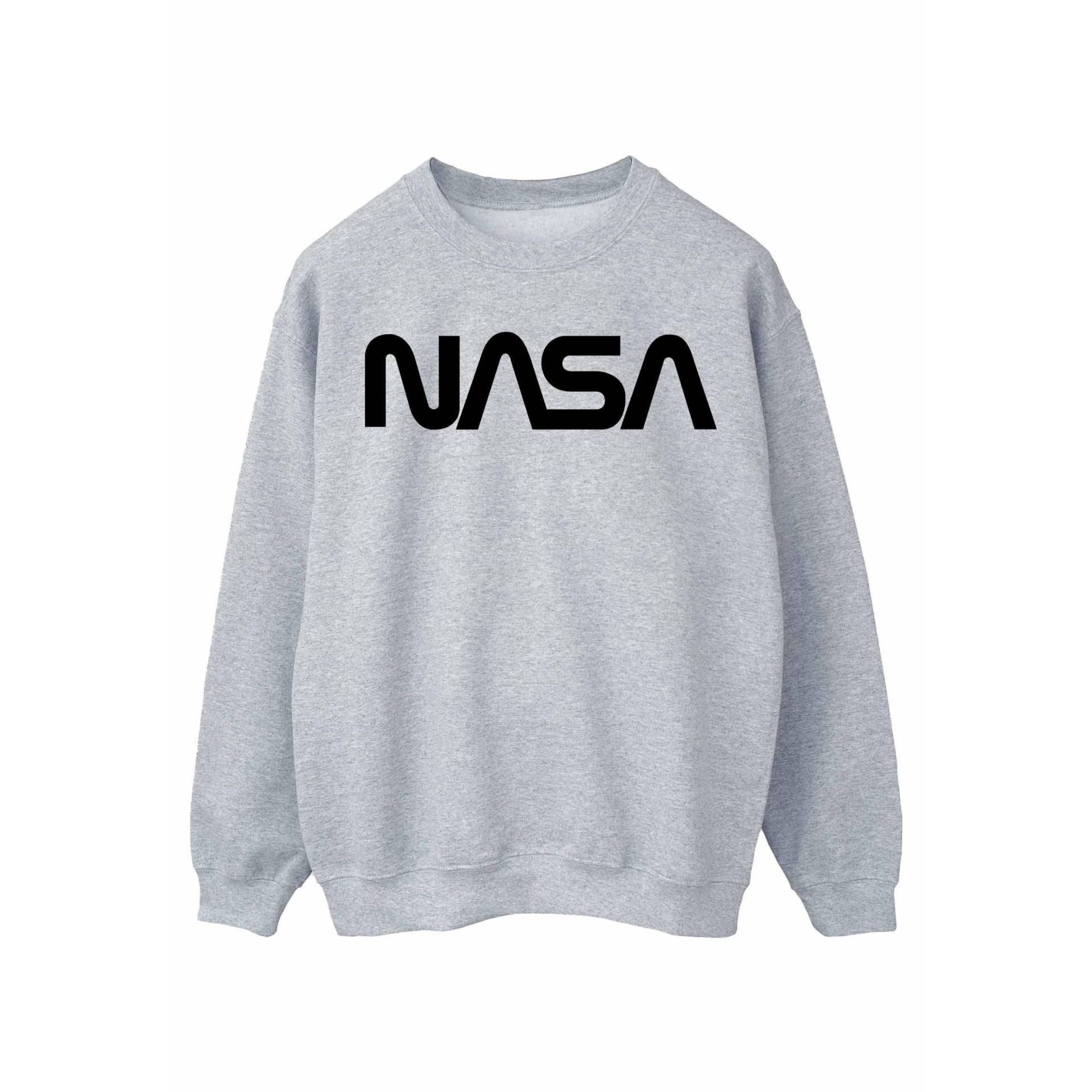 Modern Sweatshirt Herren Grau L von Nasa