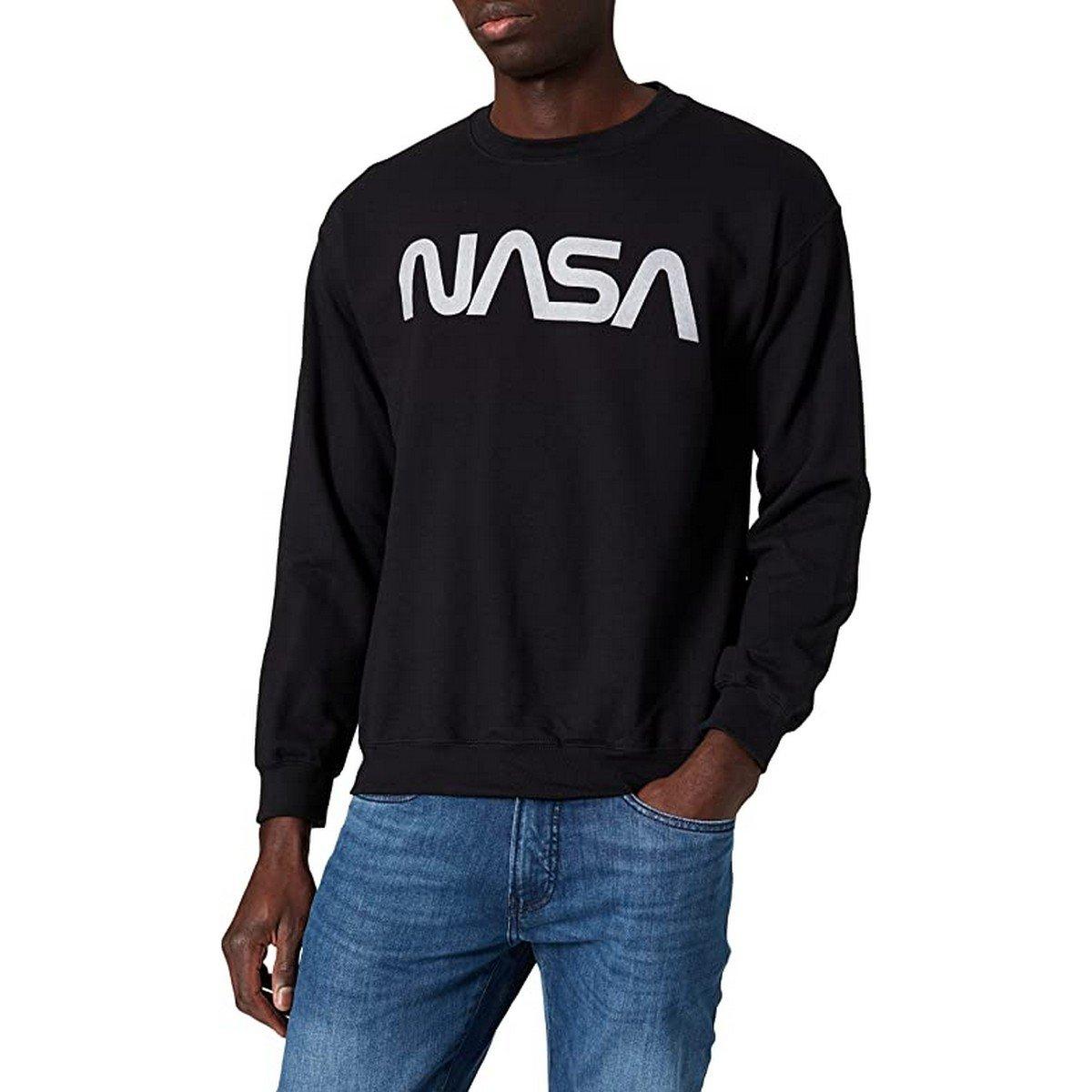 Modern Sweatshirt Herren Schwarz M von Nasa