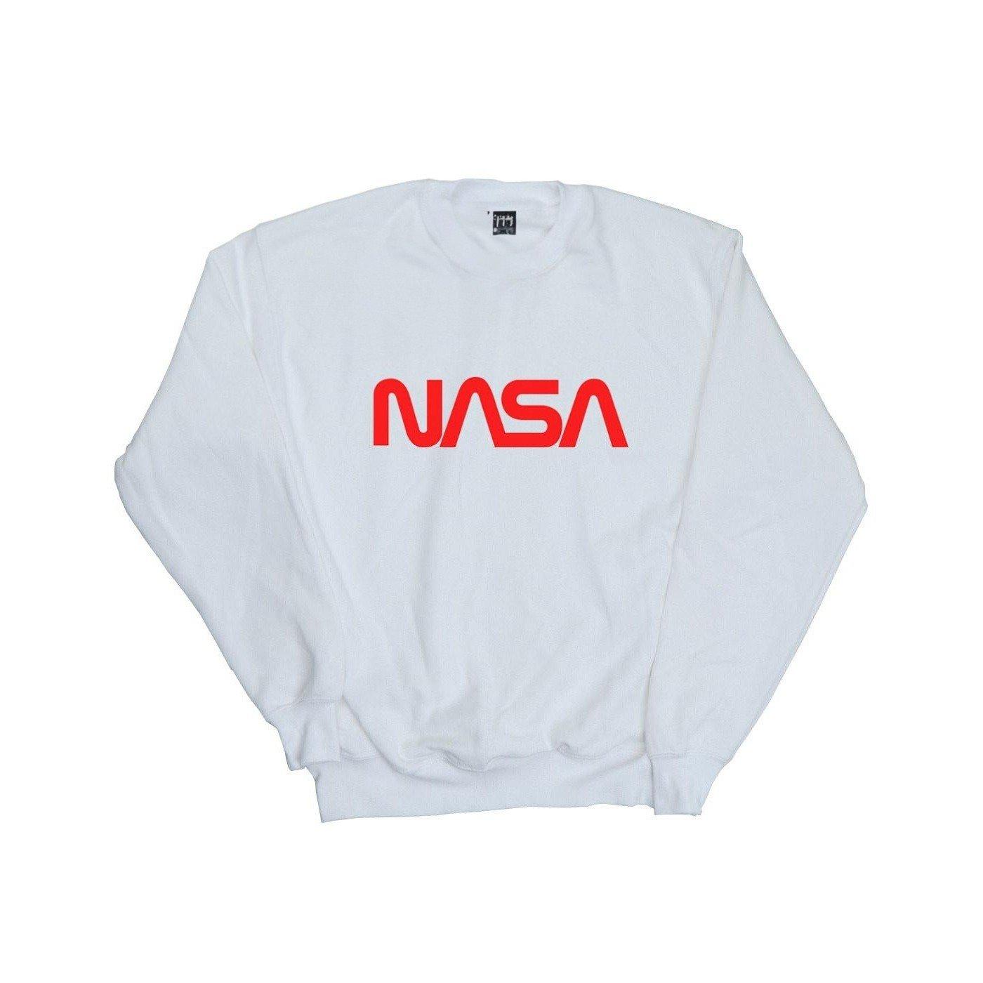 Modern Sweatshirt Herren Weiss L von Nasa