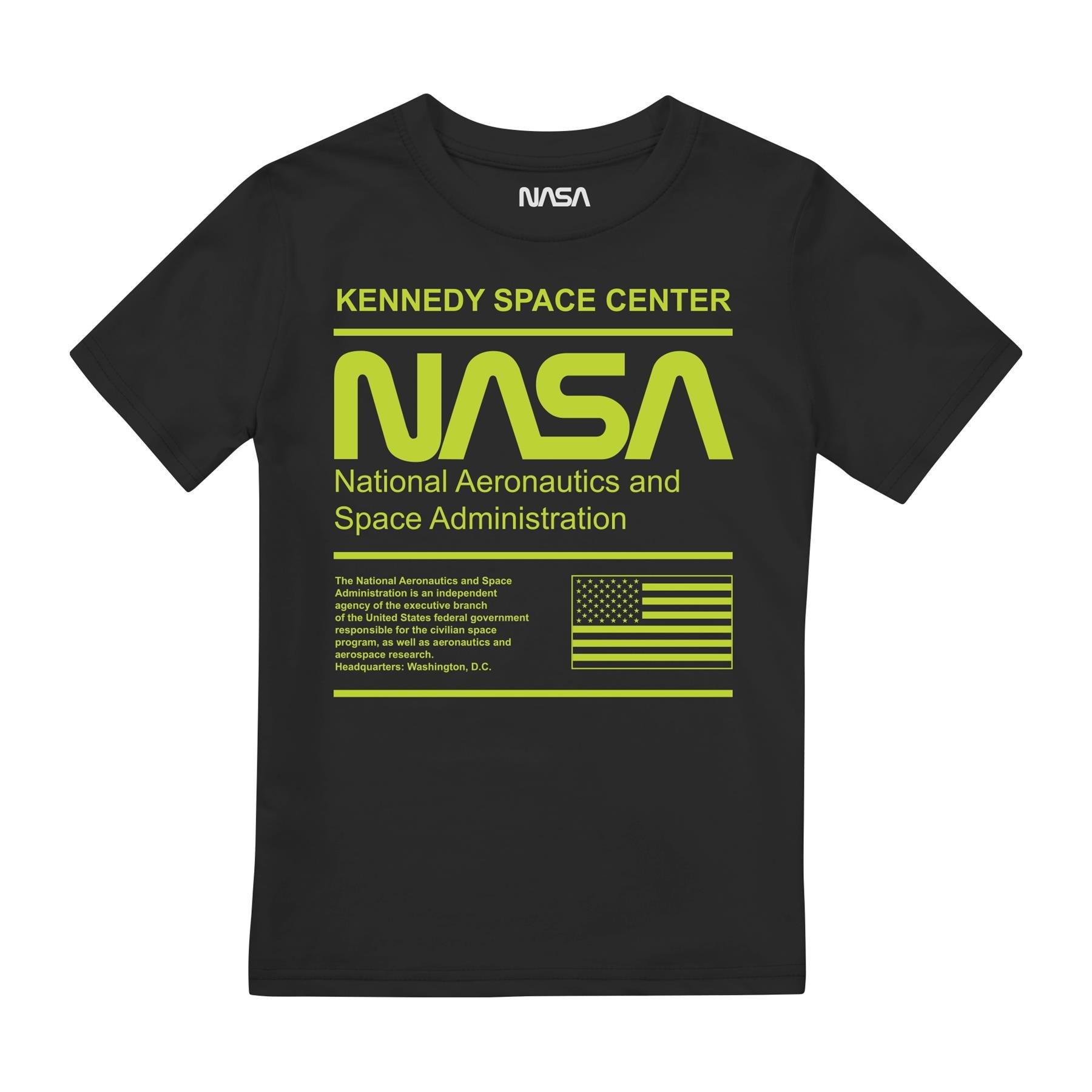 Mono Kennedy Tshirt Jungen Schwarz 140 von Nasa