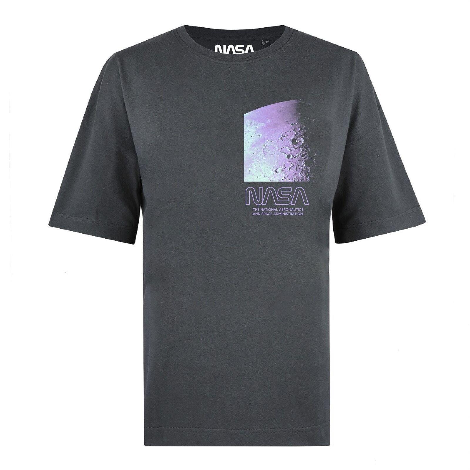 Moon Trip Tshirt Damen Charcoal Black L von Nasa