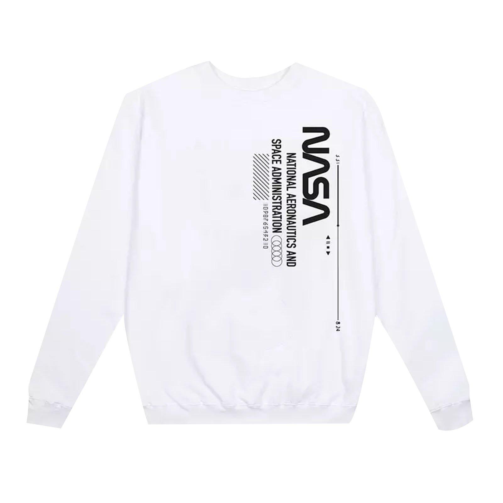 National Space Admin Sweatshirt Damen Weiss M von Nasa