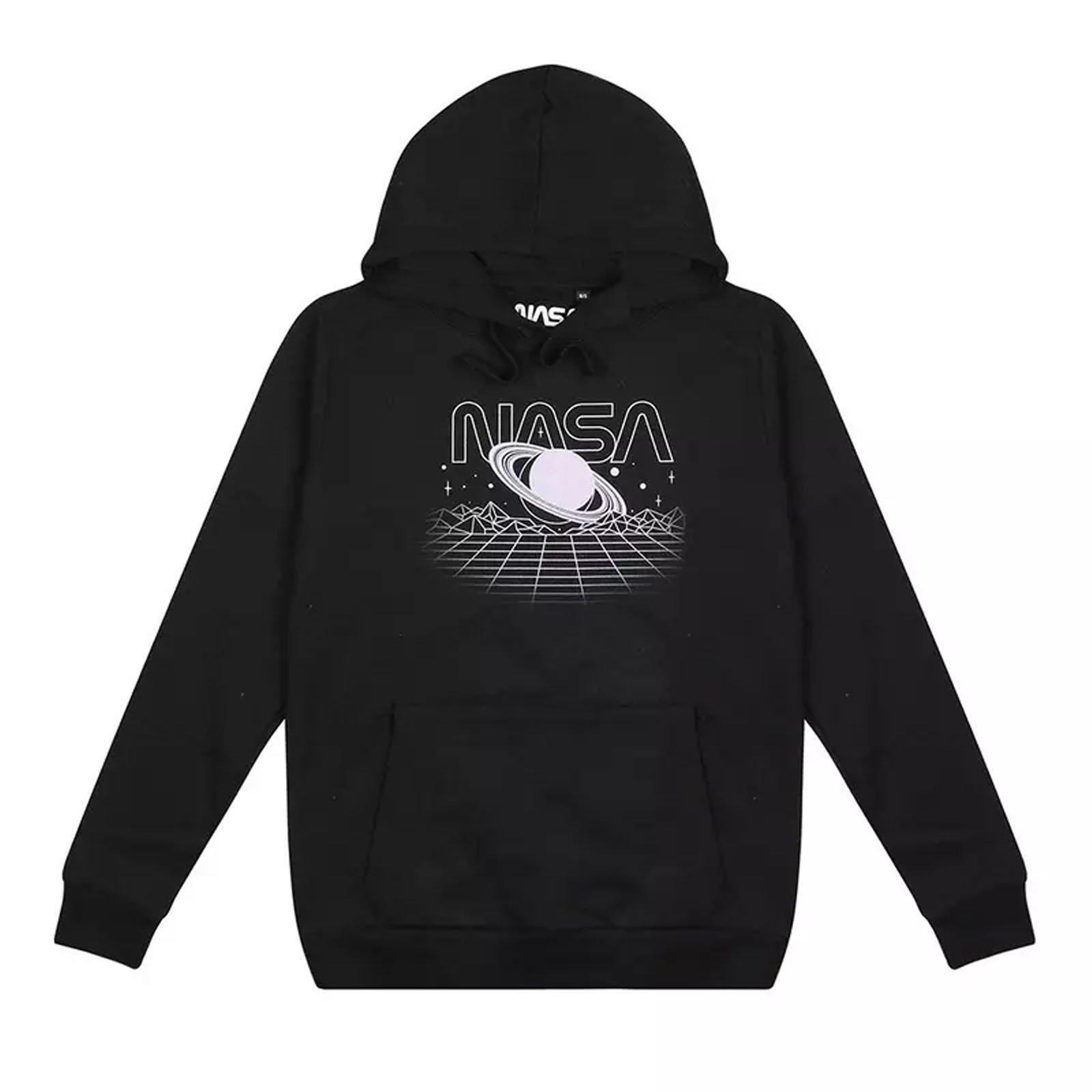 Rave Kapuzenpullover Damen Schwarz L von Nasa