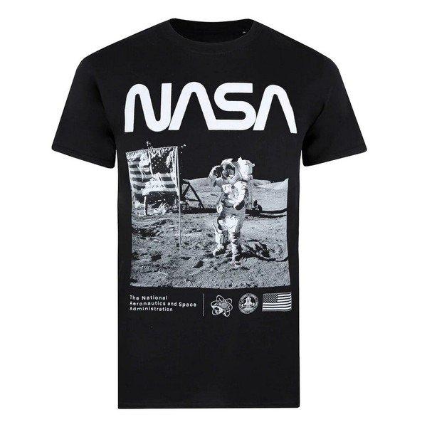 Salute Tshirt Herren Schwarz L von Nasa