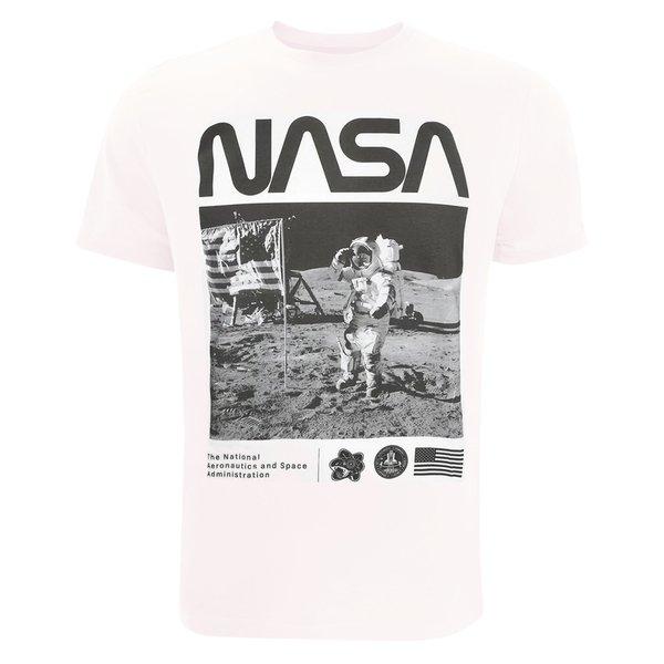 Salute Tshirt Herren Weiss L von Nasa