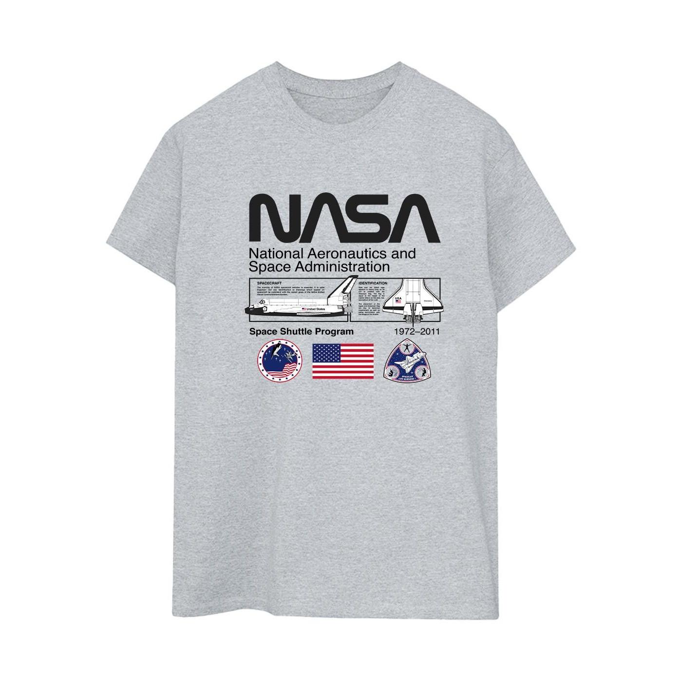 Space Admin Tshirt Damen Grau L von Nasa