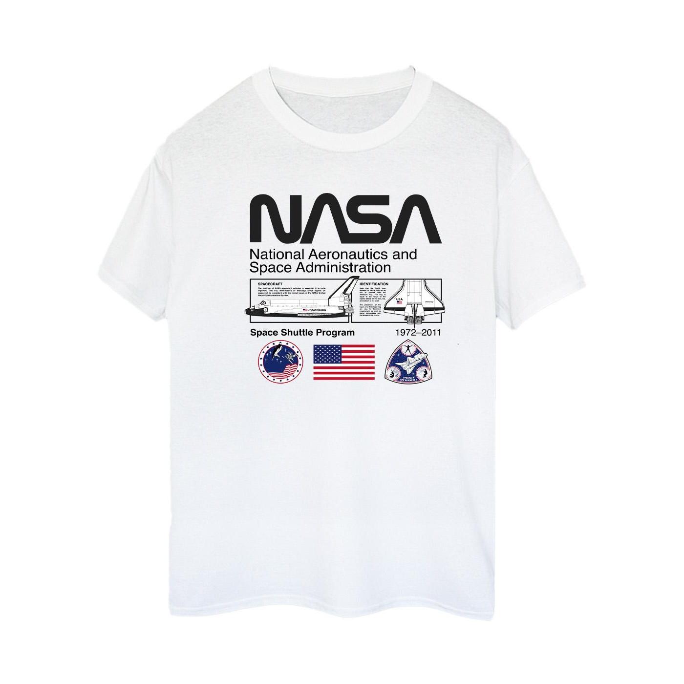 Space Admin Tshirt Damen Weiss L von Nasa