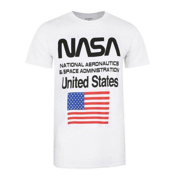 Space Administration Tshirt Herren Weiss M von Nasa