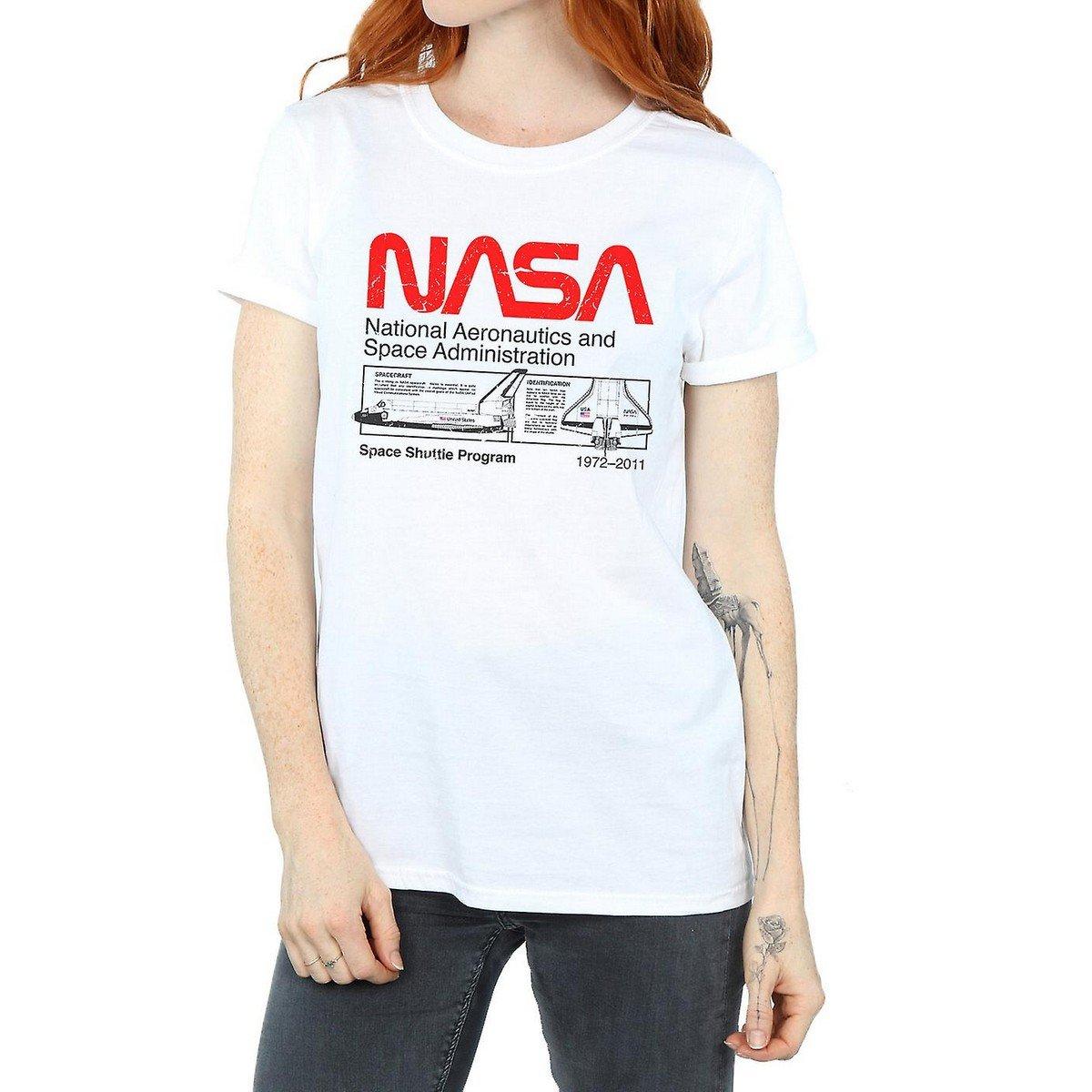 Space Shuttle Tshirt Damen Weiss L von Nasa