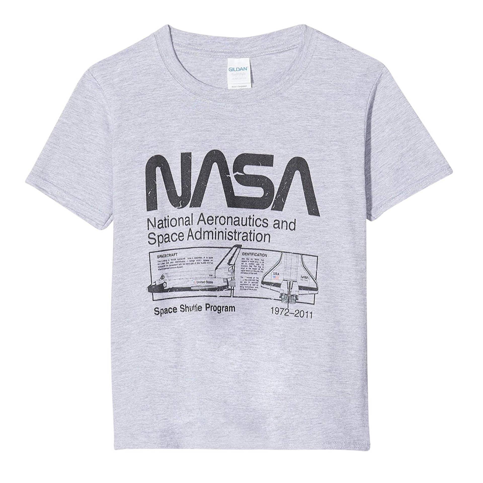 Space Shuttle Tshirt Herren Grau L von Nasa