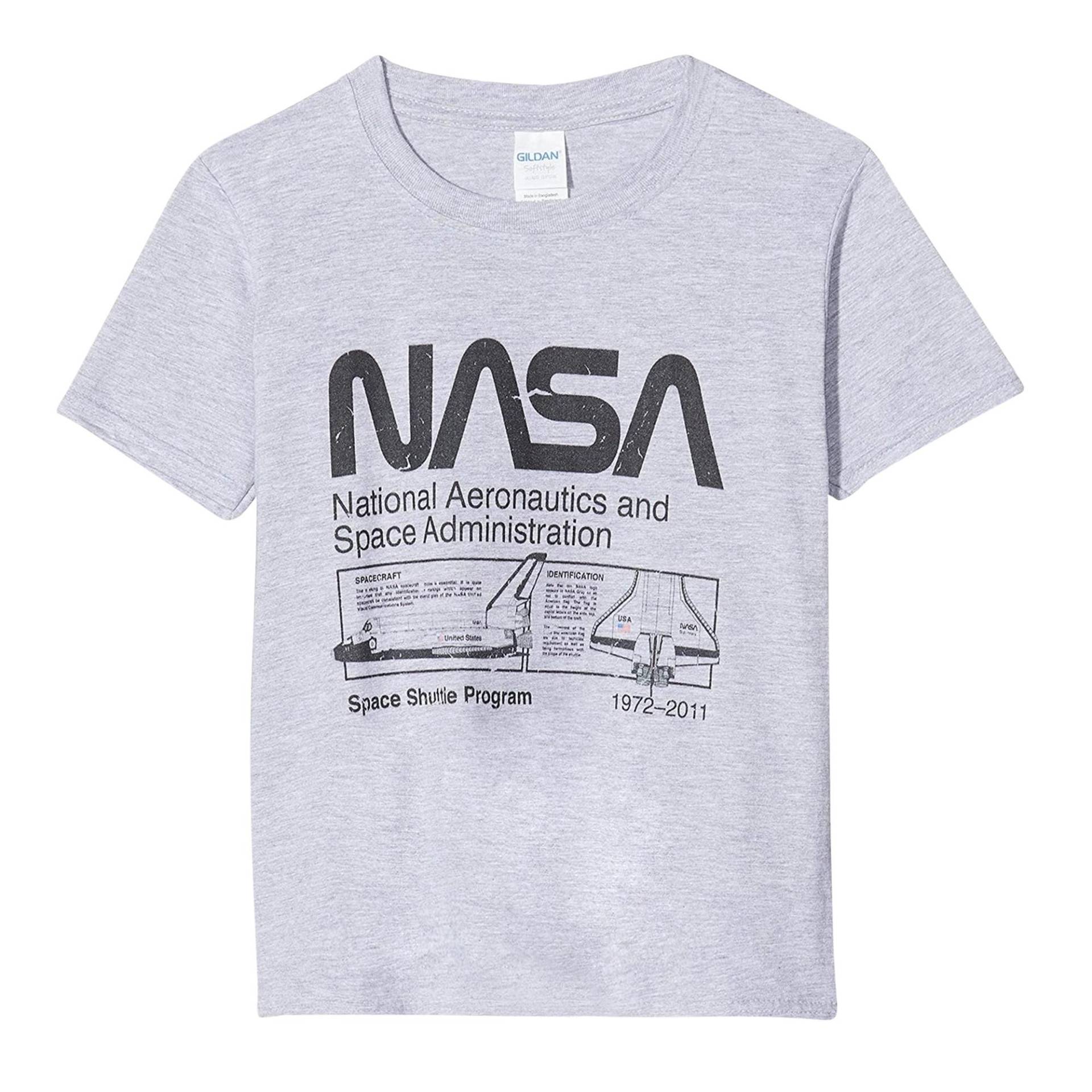 Space Shuttle Tshirt Herren Grau XL von Nasa