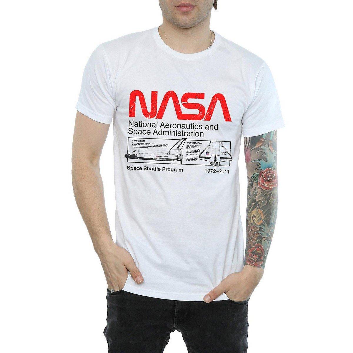 Space Shuttle Tshirt Herren Weiss 3XL von Nasa