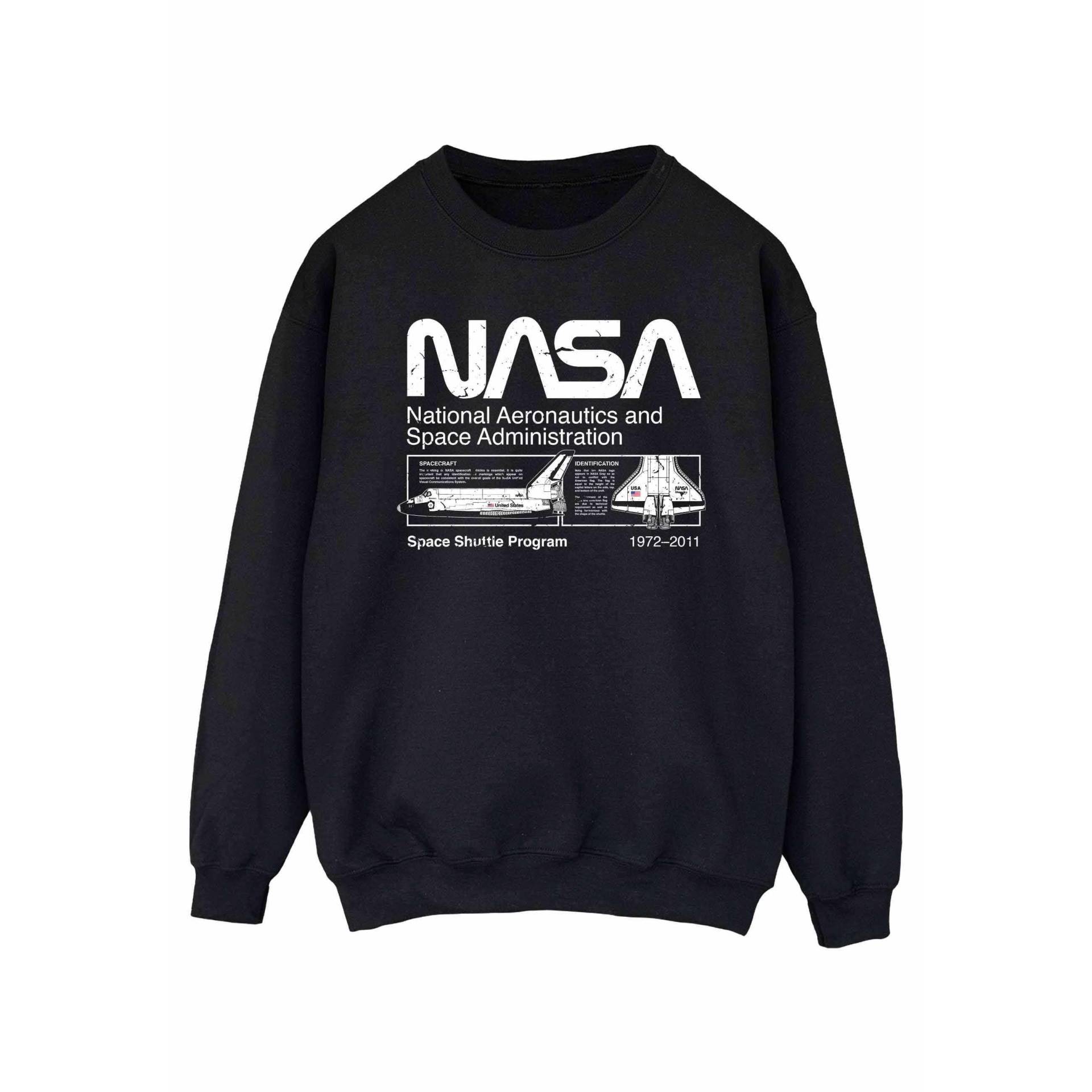 Sweatshirt Damen Schwarz M von Nasa