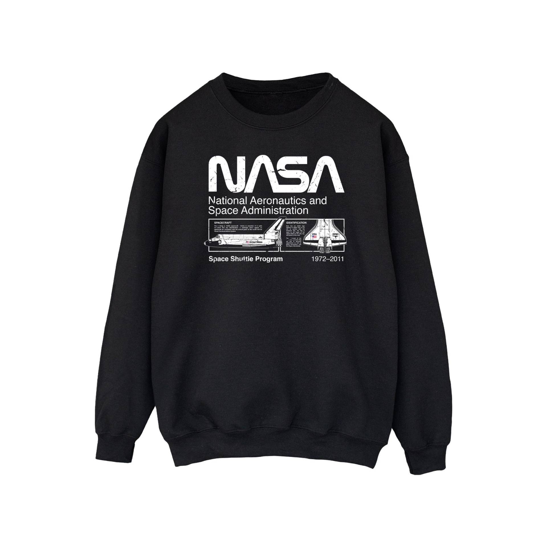 Sweatshirt Herren Schwarz L von Nasa