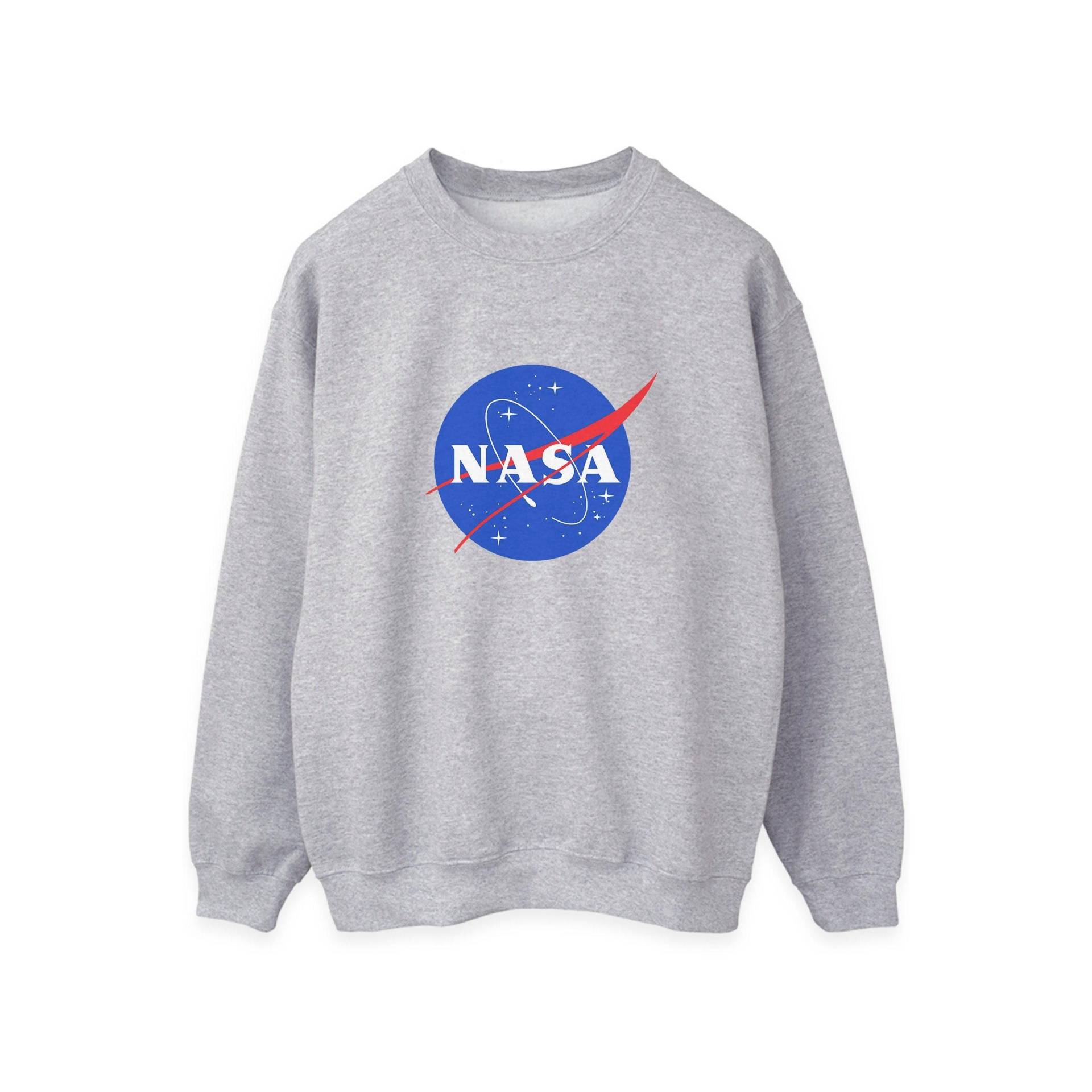 Sweatshirt Logo Damen Grau XXL von Nasa